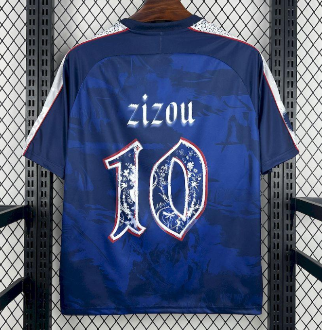 2026 Mens France Zizou #10 Comma Football Jersey