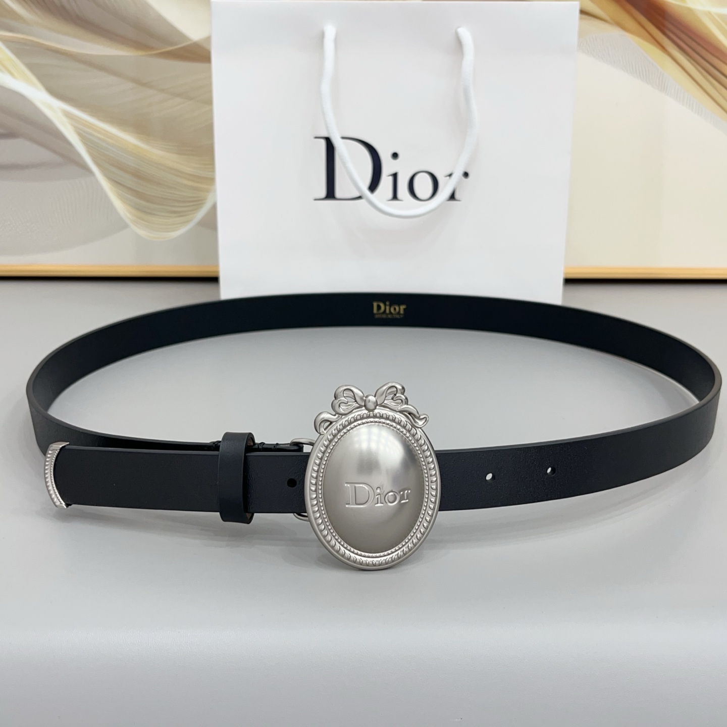 Dior 2026 New Leather Belt 2.5cm
