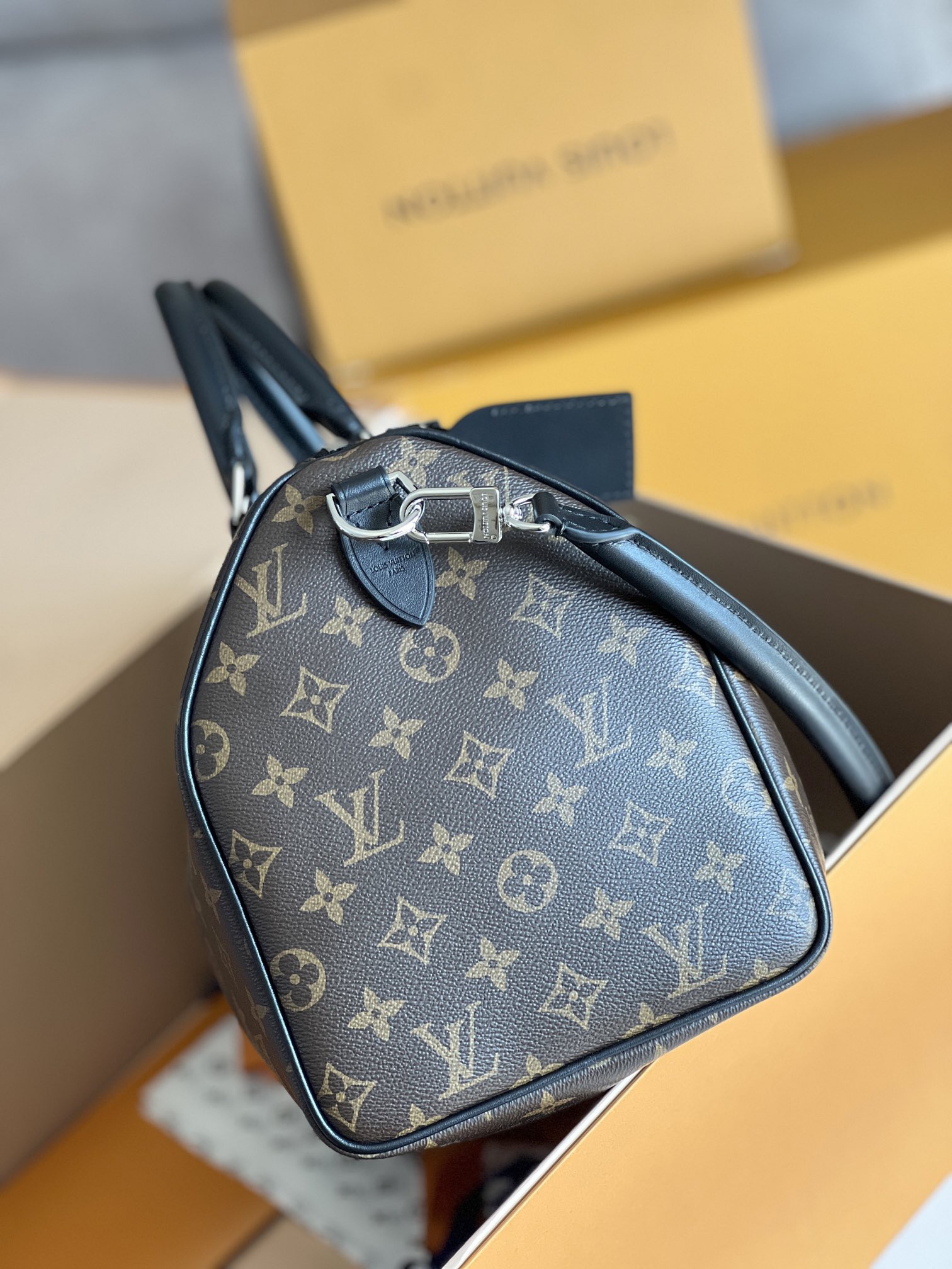 Louis Vuitton LV speedy soft 30 dark handbag