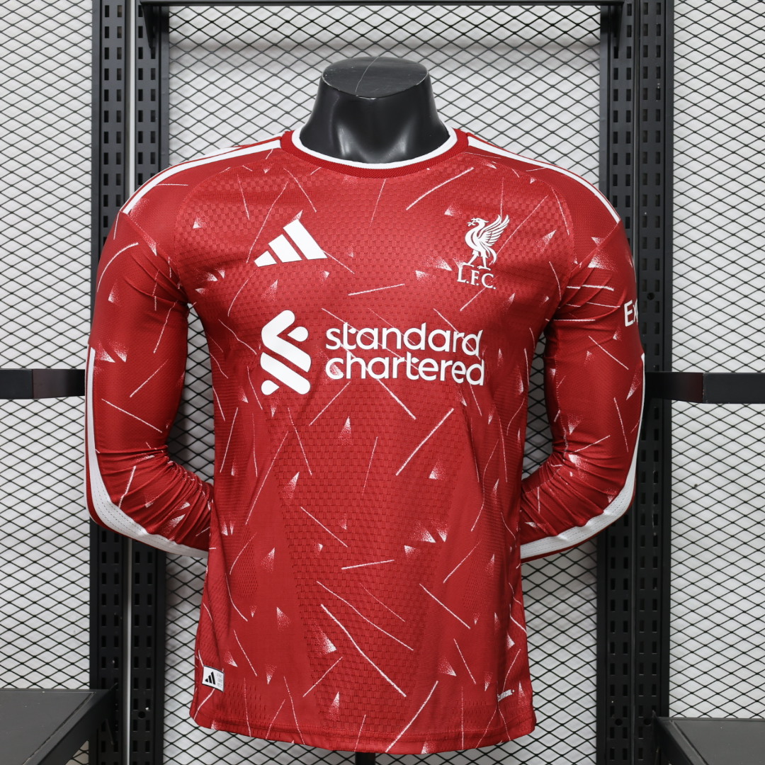 Liverpool Home long sleeves Jersey Player Version 26/27 | Soc Jersey - Premium Football Jersey