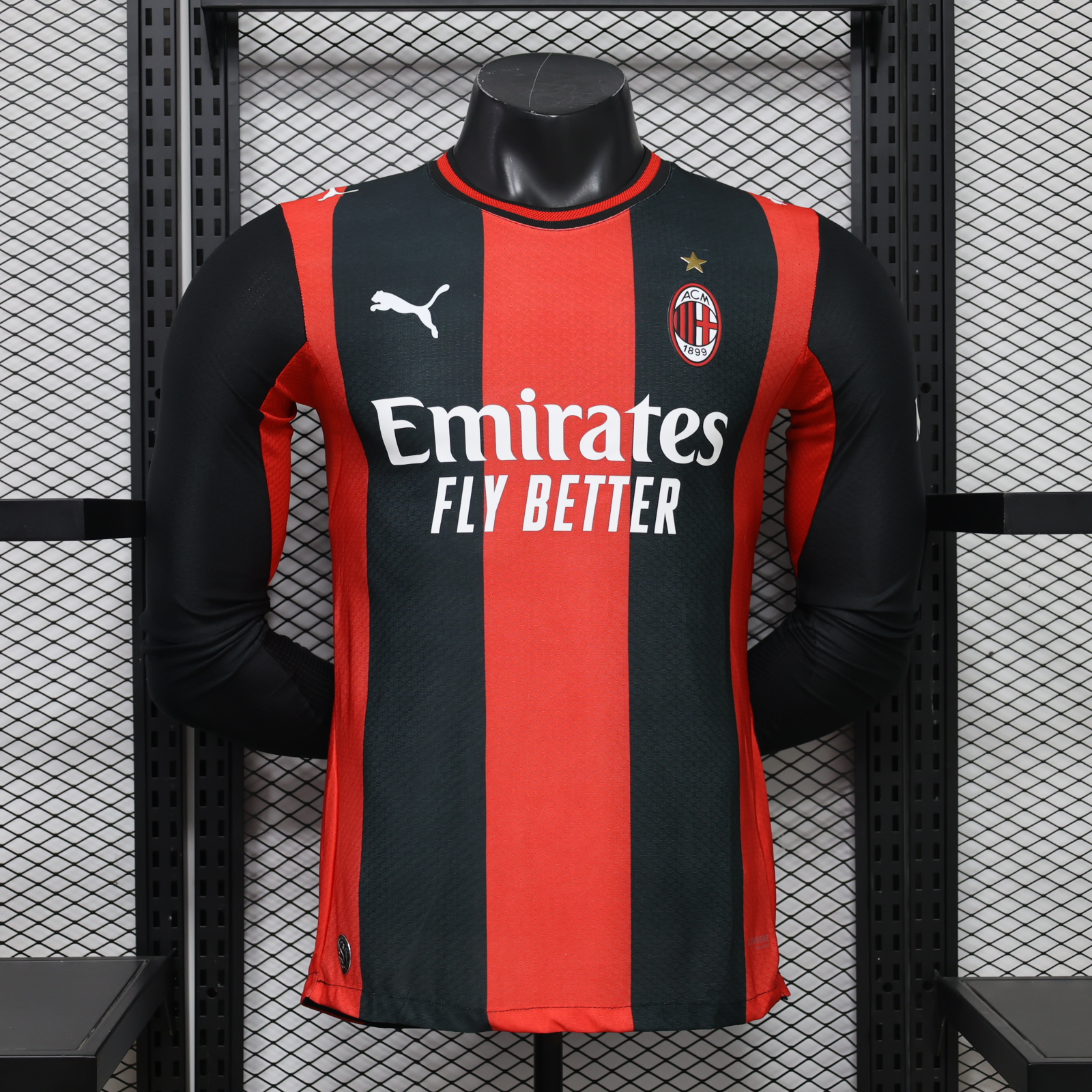AC Milan Home Long Sleeves Jersey Player Version 26/27 | Soc Jersey - Premium Football Jersey