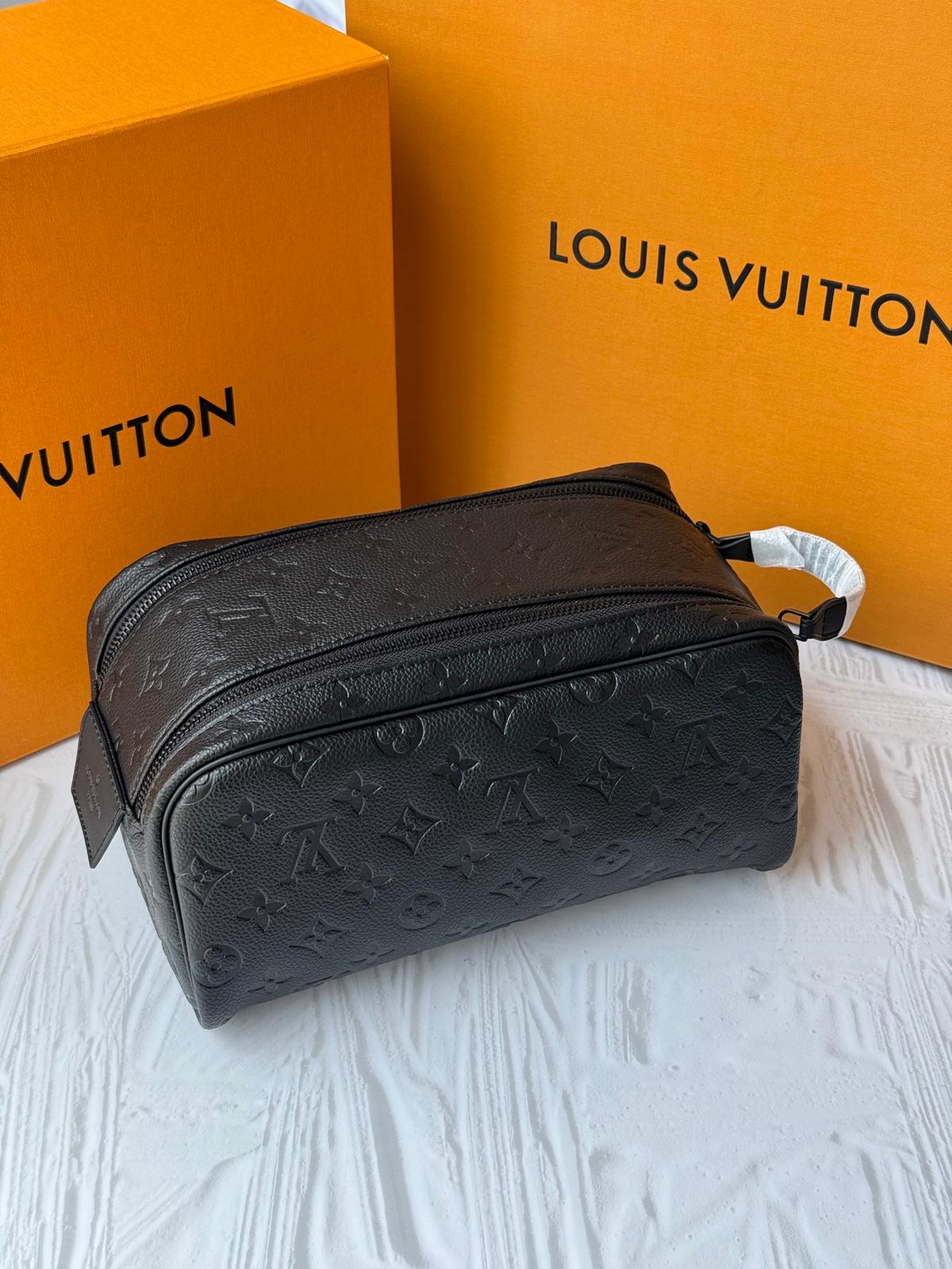 Louis Vuitton lv black toiletry bag