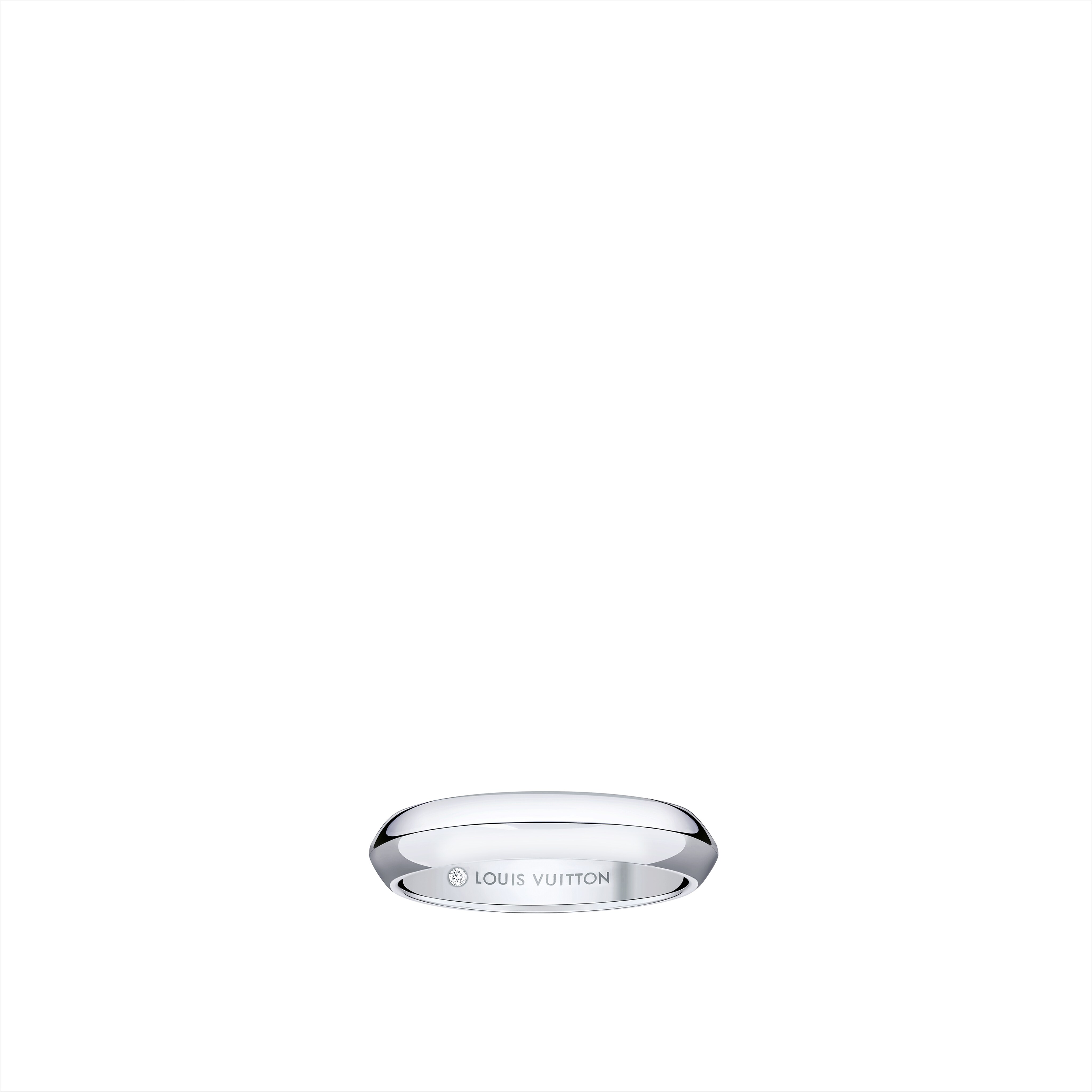 LV ダイヤモンド マリッジリング 4MM (プラチナ)
