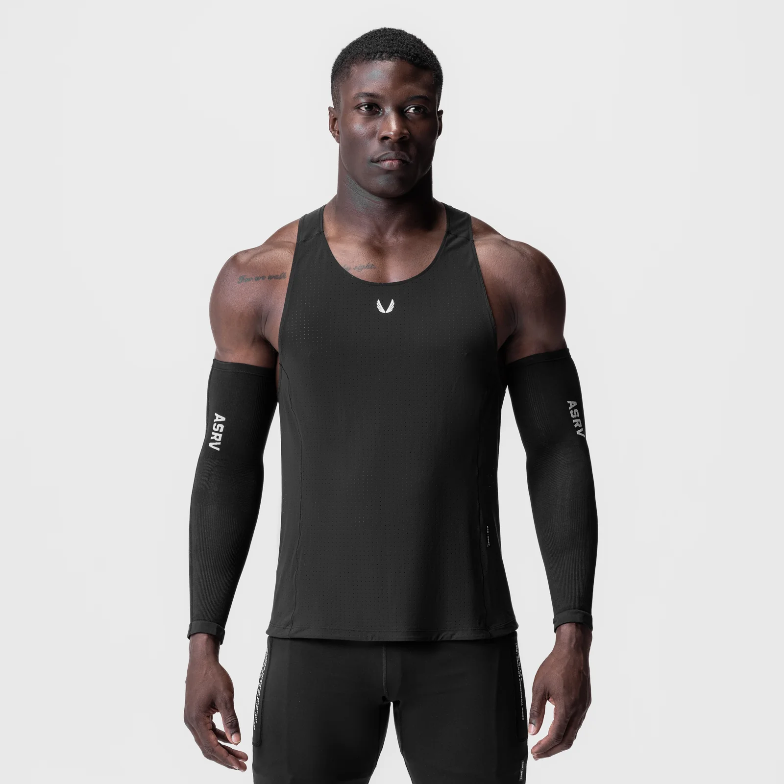 0949. Laser-Vent Singlet Tank - Black