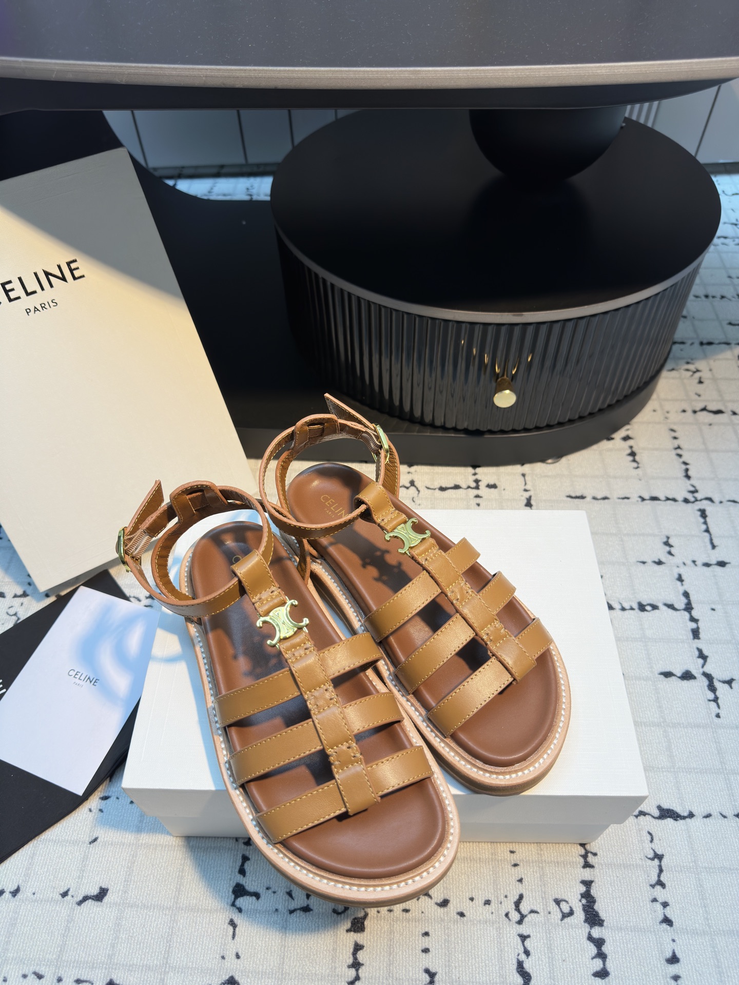 Celine Women's Leather Sandals