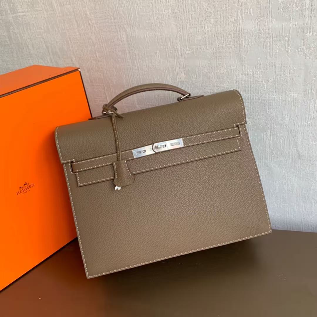 Hermes Kelly briefcase men's bag
