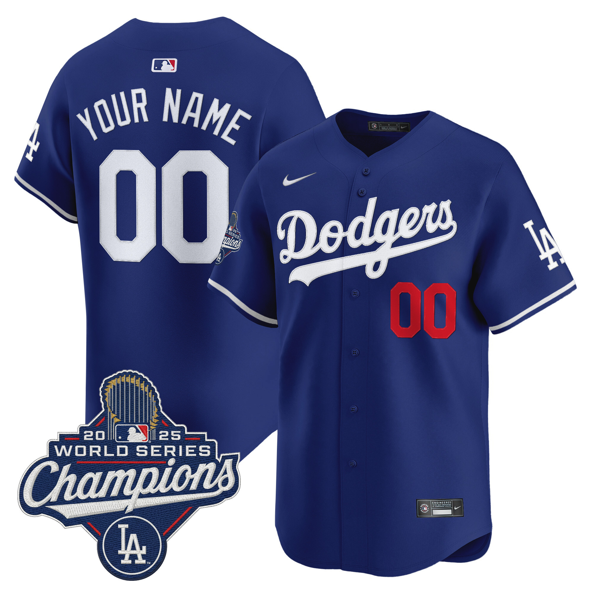 Los Angeles Dodgers Baseball Jersey 2025 World Series Champions Men Women Youth White Blue Gray Home And Away Limited Edition Customized Jersey