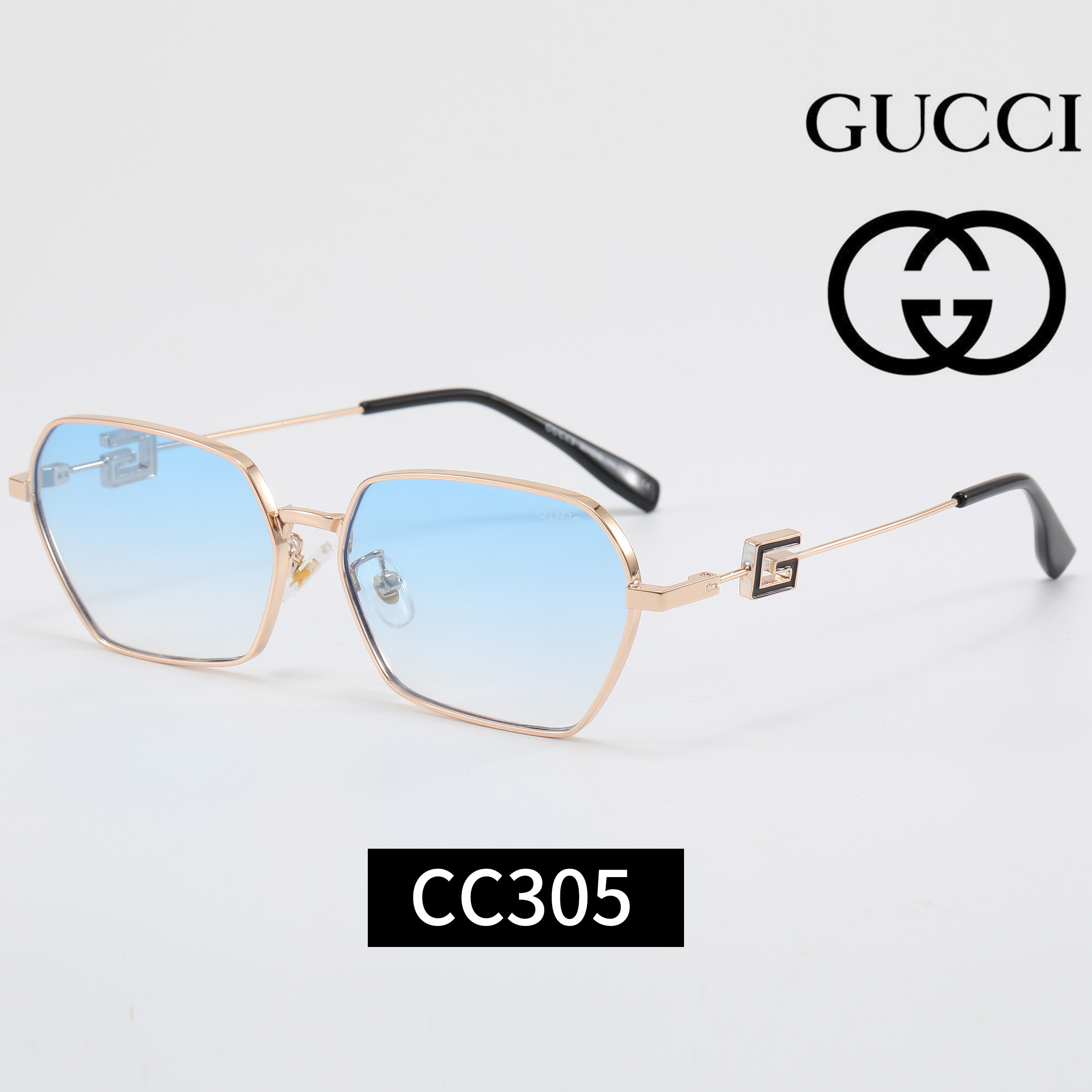 Gucci Polygonal Metal Sunglasses Top quality - KAIROO