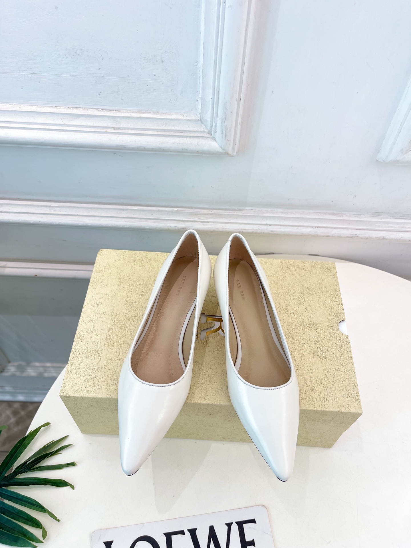 The Row Low Heel Lambskin Pump