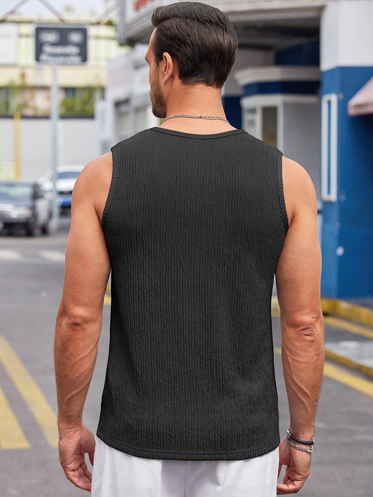 (Pre-order)Casaul Jacquard Knit Tank Top (US Only)