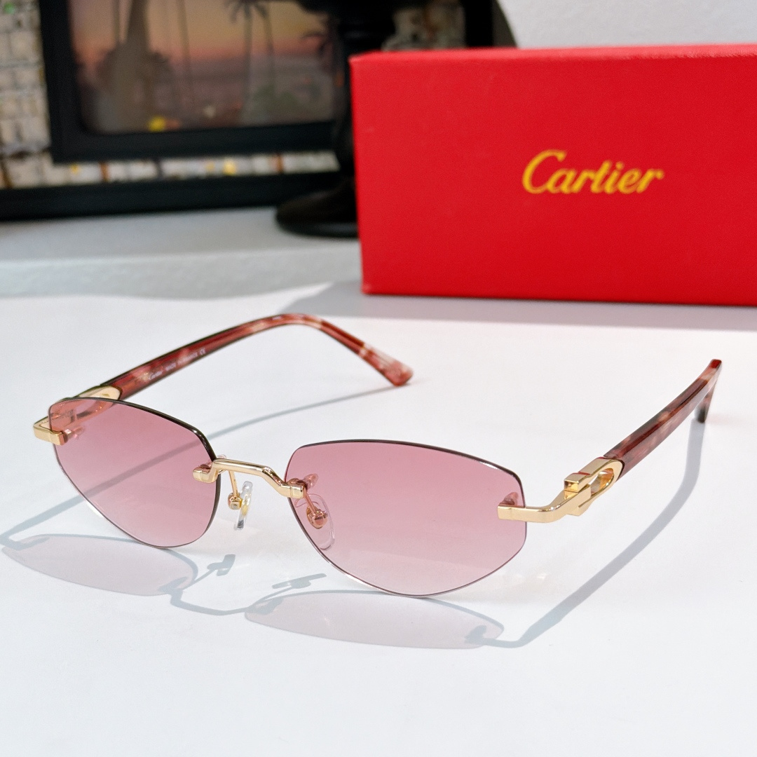 Cartier  Rimless Sunglasses Top quality - KAIROO