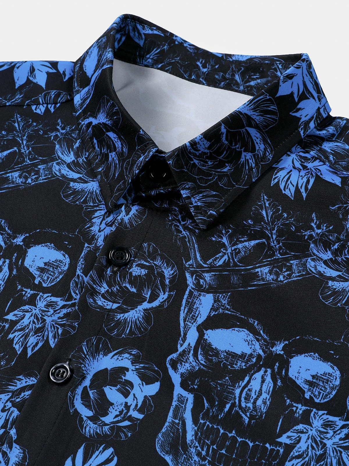 Men's Skull Summer Vacation Short Sleeve Shirt