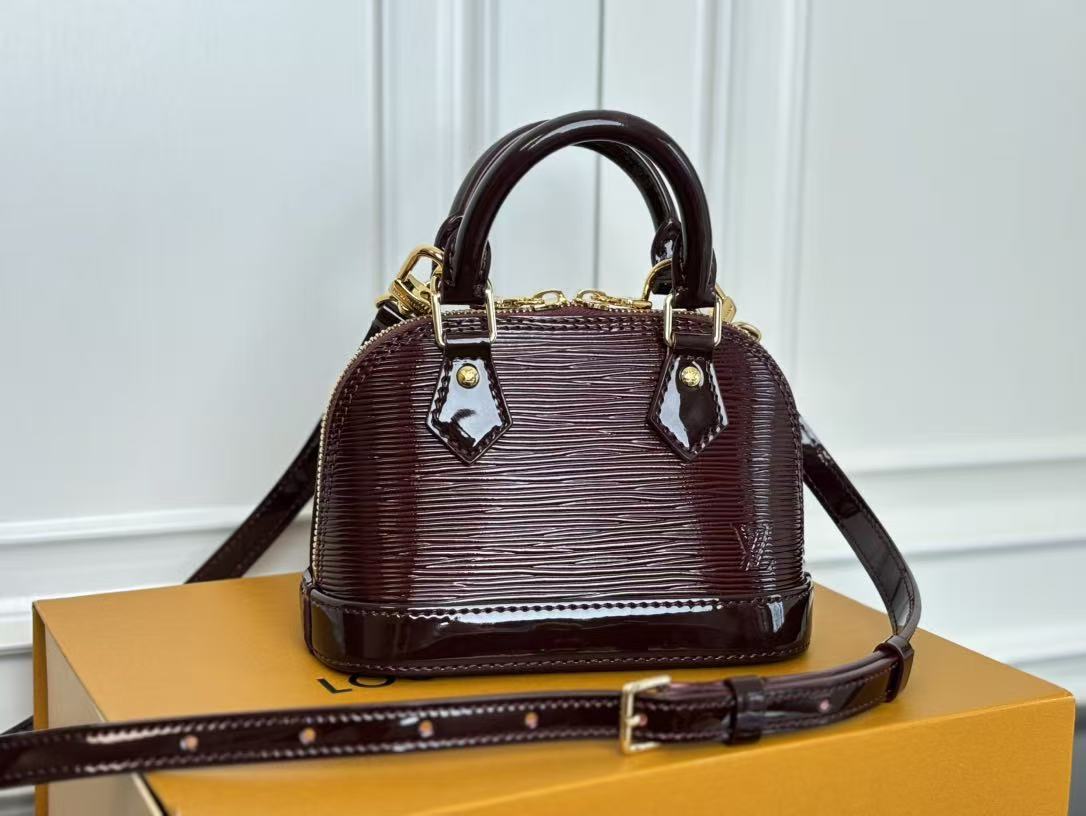 Louis Vuitton 2025 Burgundy Classic Alma Bag