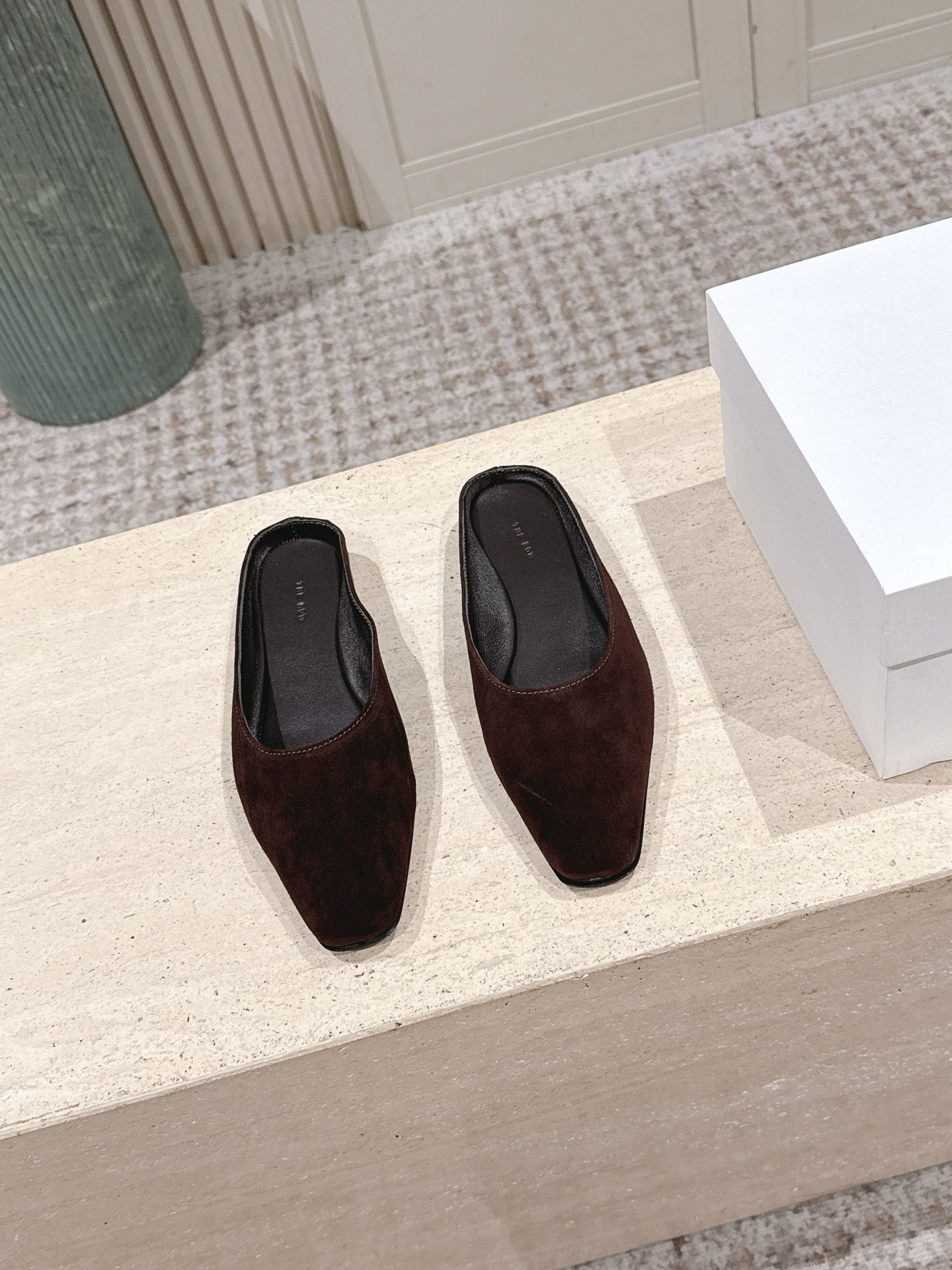 The Row Suede leather Mule