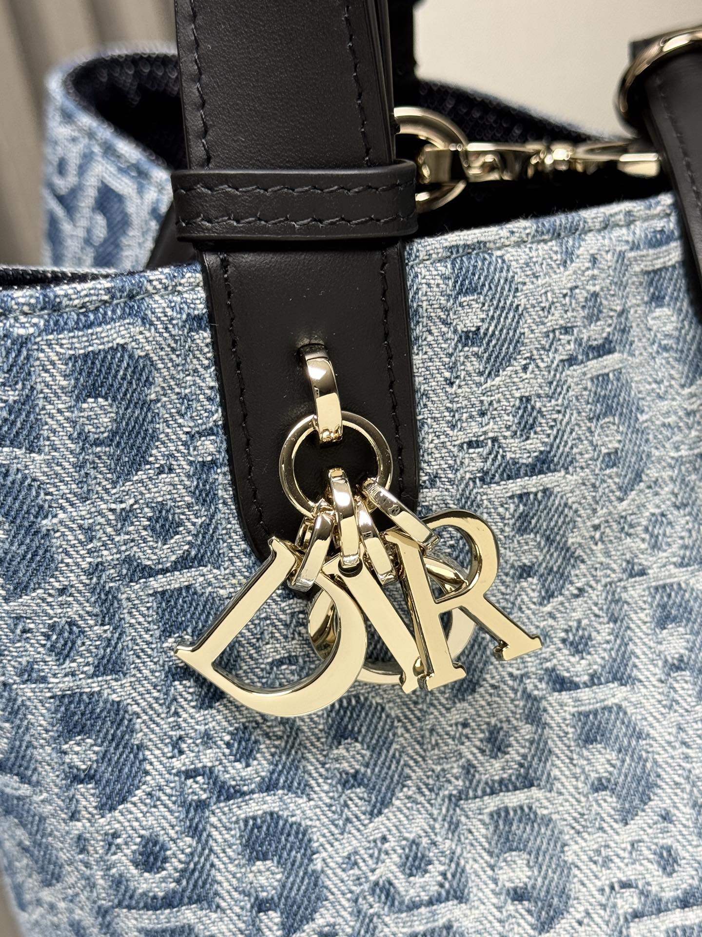 Dior SmallToujours Bag in Blue Oblique canvas