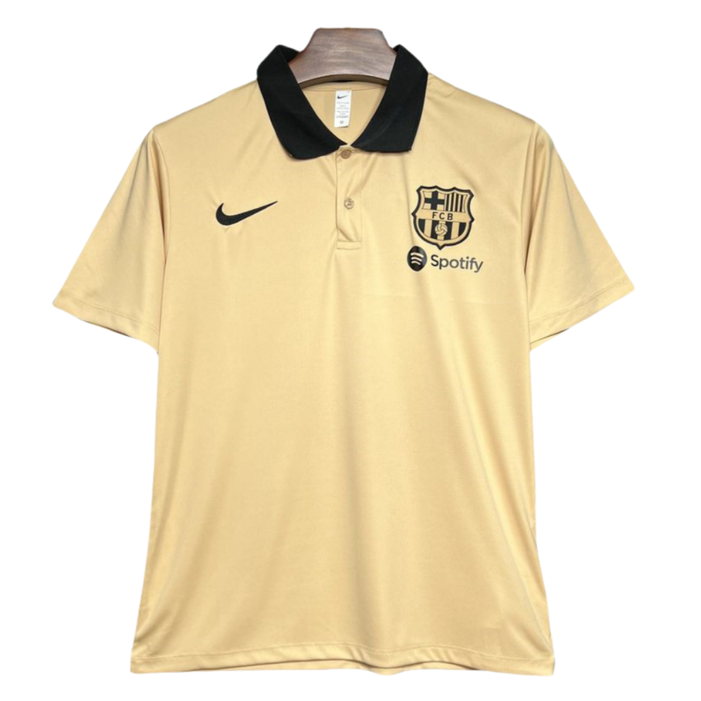 24-25 Barcelona Khaki POLO Shirt | Soc Jersey - Premium Football Jersey