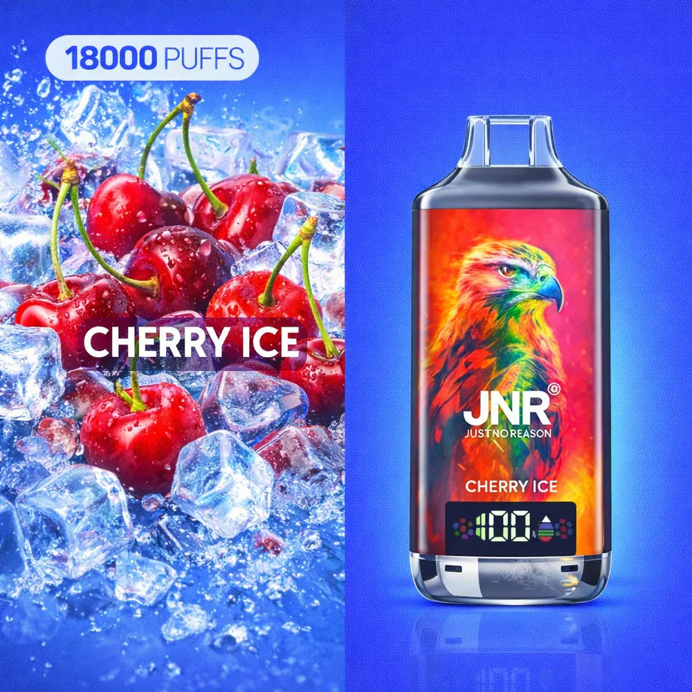 JNR Falcon X 18K Disposable Vape – Cherry Ice - Vaba Vape-Shop