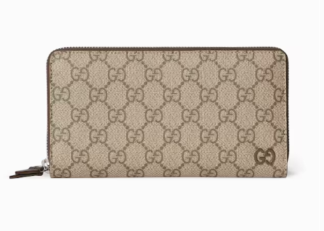 Gucci Brown interior GG zip around wallet856562
