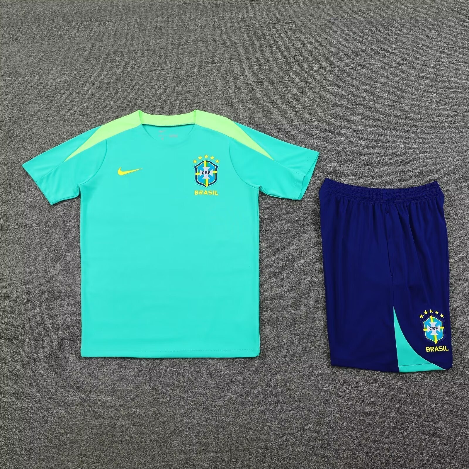 Brasil 2425 Short Sleeves Training Suit Green S-XXL