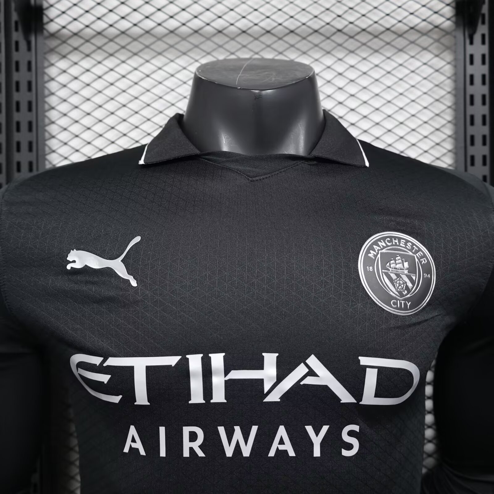 Manchester City Away Long Sleeve Football Shirt 2025-26 Player Version