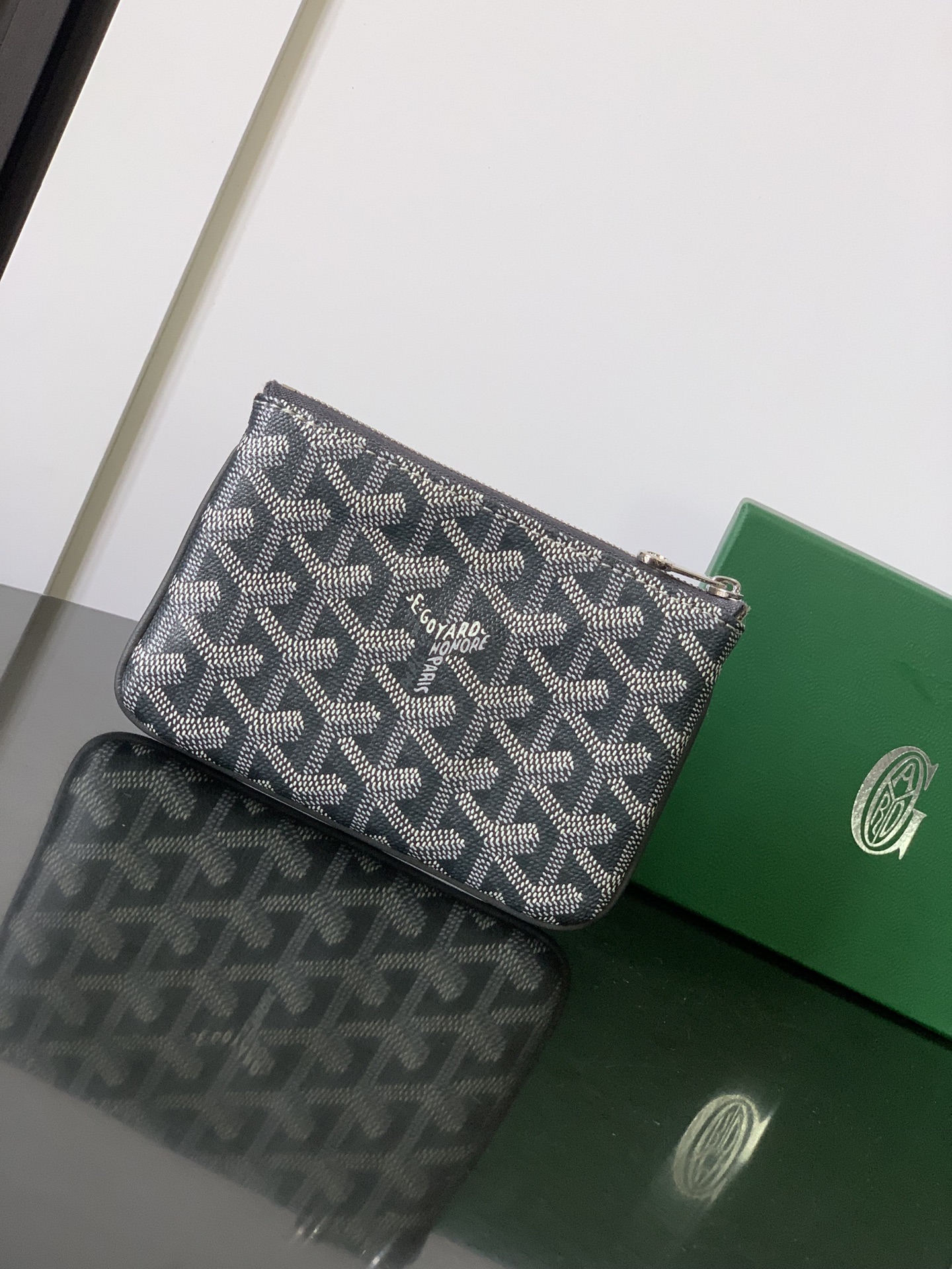 Goyard Sénat Mini Pouch in Grey