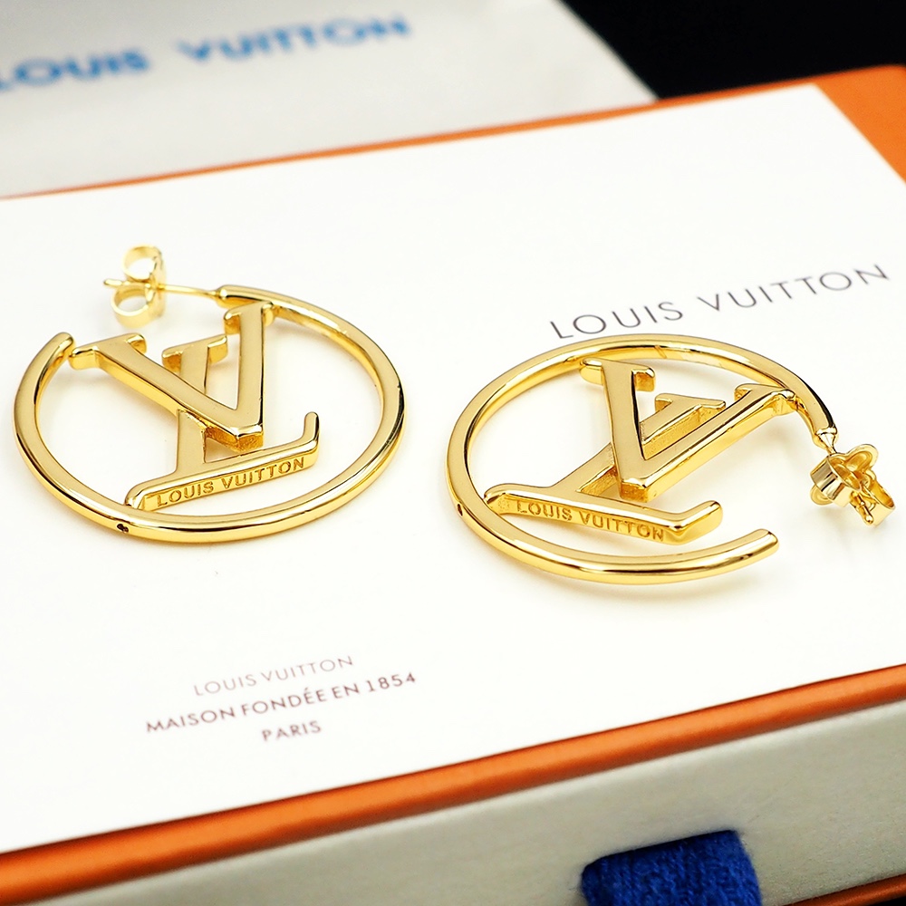 LV Fashion Large Circle Earrings
