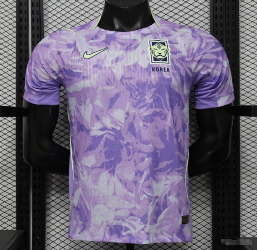 Player Version 2026/27 South Korea Away Purple Floral Jersey S-3XL