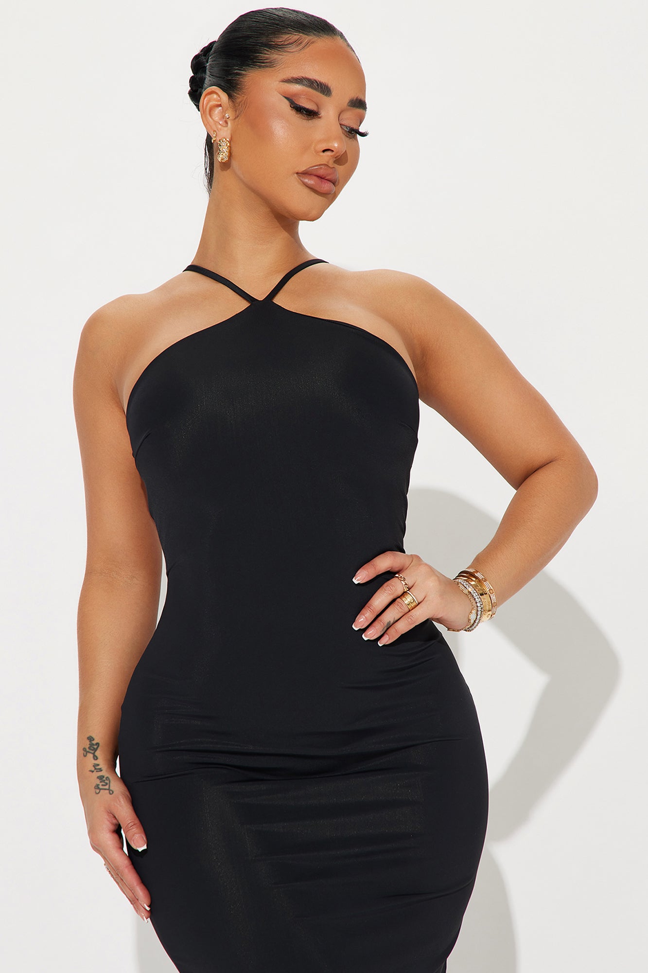 Gigi Sculpting Maxi Dress - Black