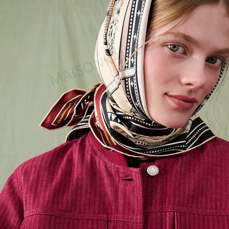 Hermes Les Couvertures des Chevaux Double‑Sided Square Scarf - KAIROO