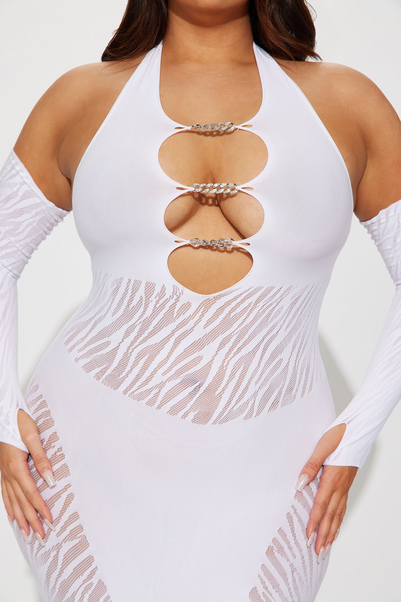 A Dime Piece Seamless Mini Dress - White