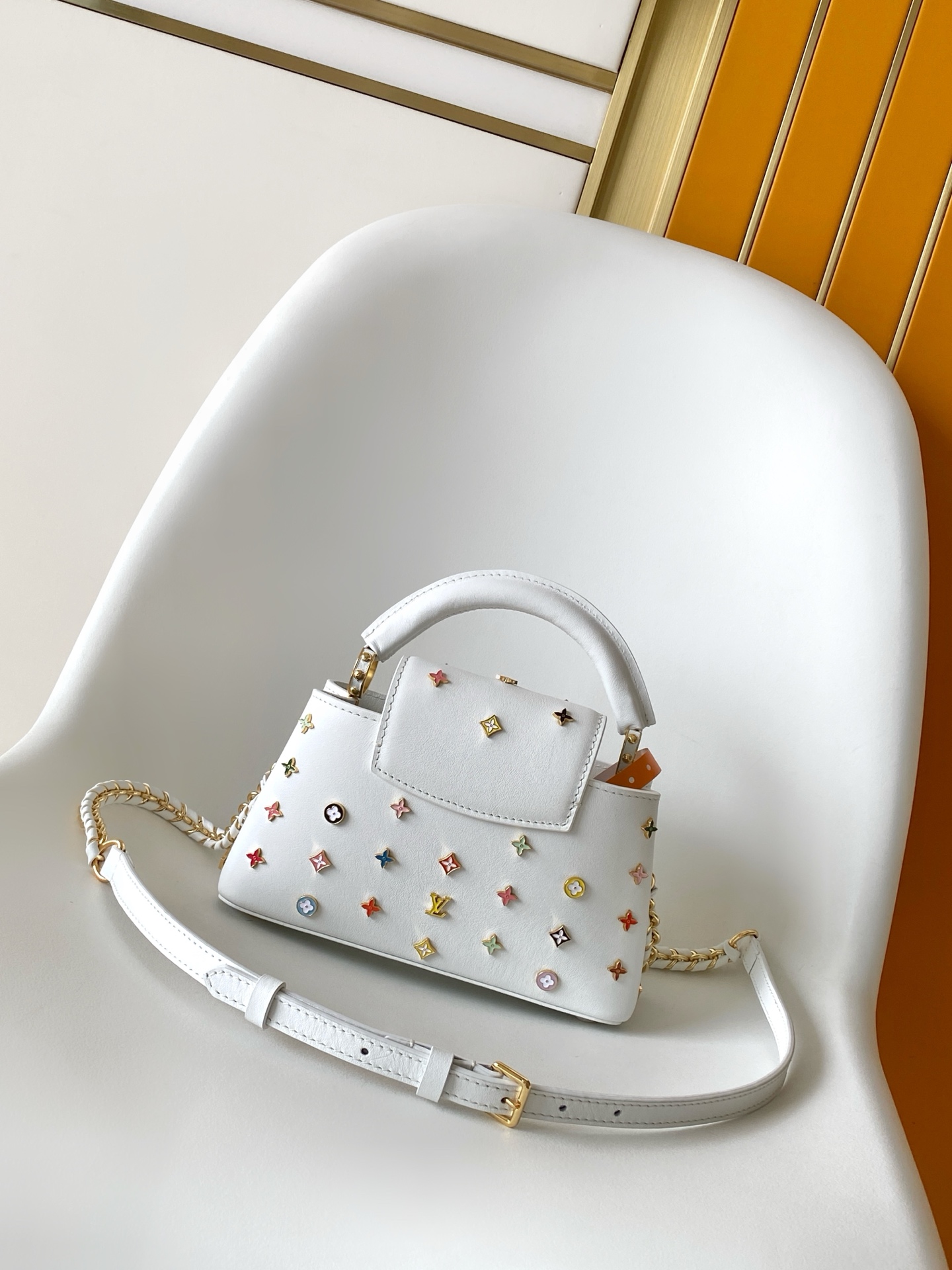 Louis Vuitton x Takashi Murakami Capucines East West Mini Handbag