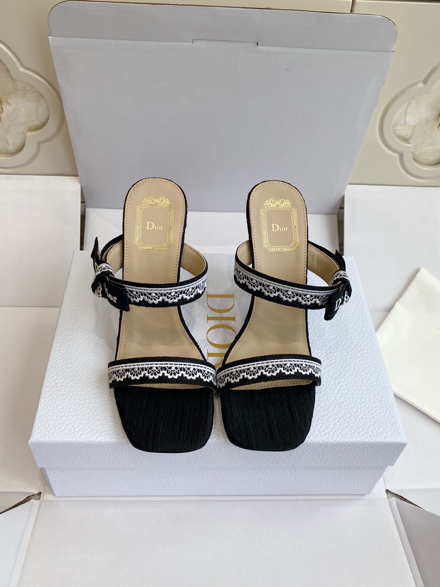 Christian Dior Heeled Sandal with J'Adior Straps