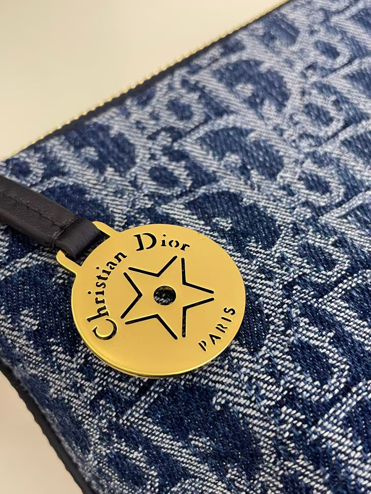 Dior Hobo Bag in Blue Oblique Denim Jacquard with Star Charm /10A - KAIROO