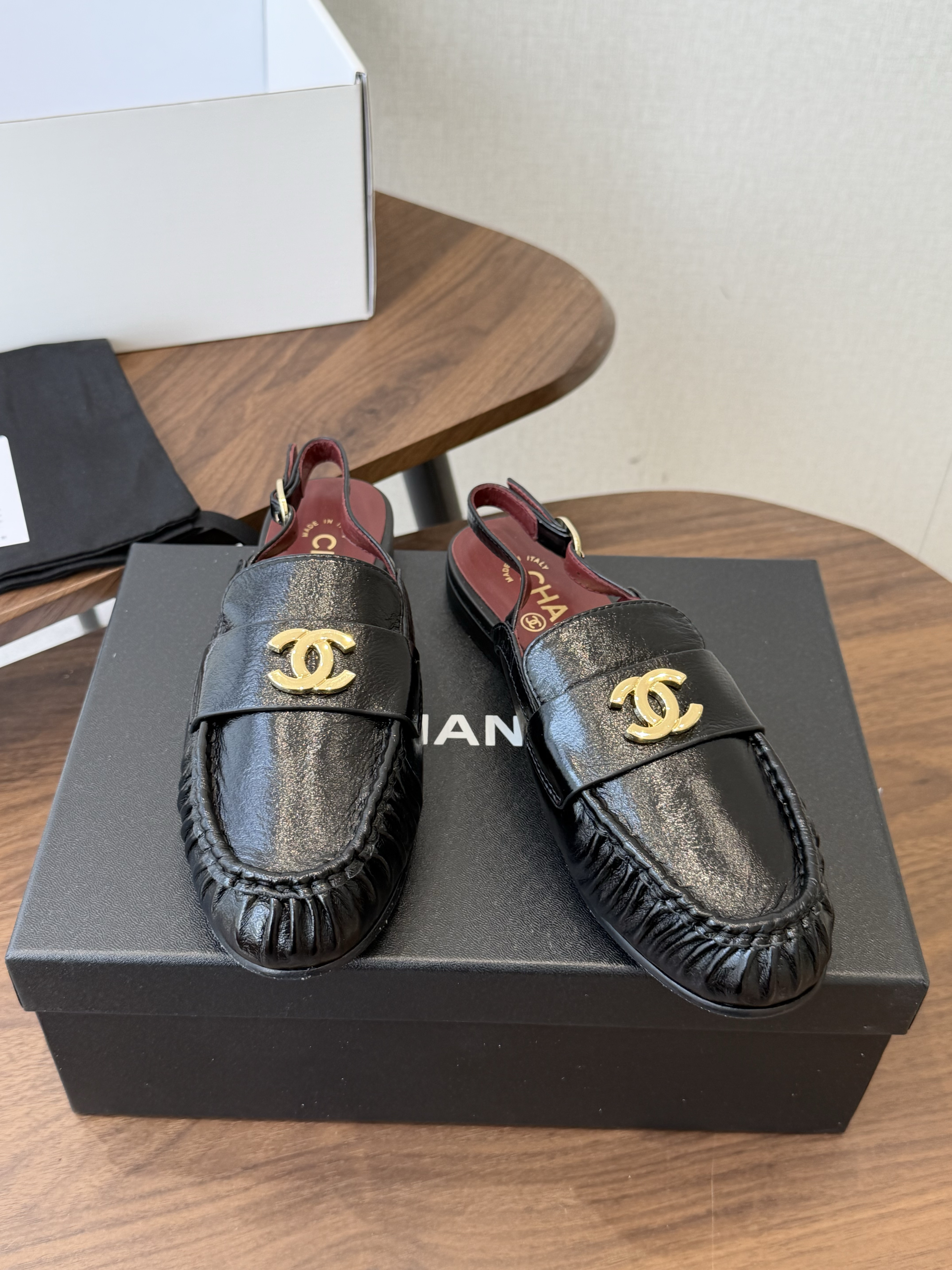 Chanel 2026 Leather Slingback Sandal
