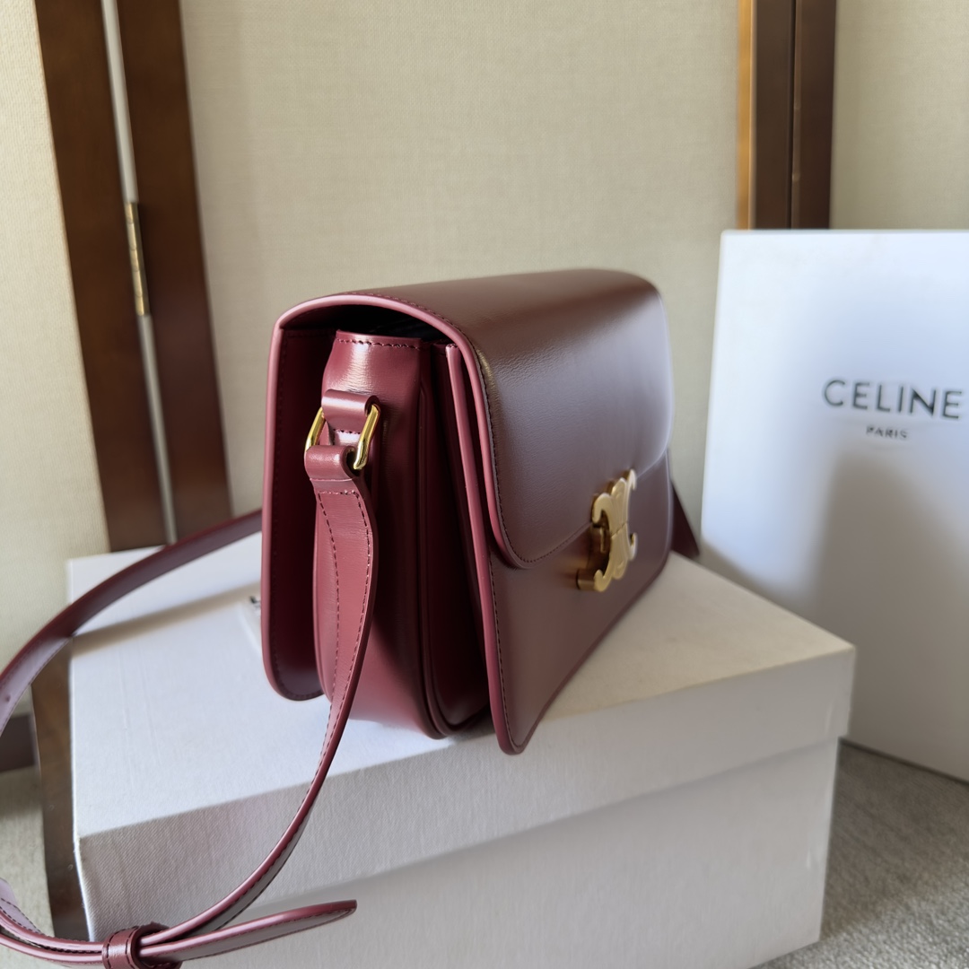 Celine Syrah Classique Triomphe Bag
