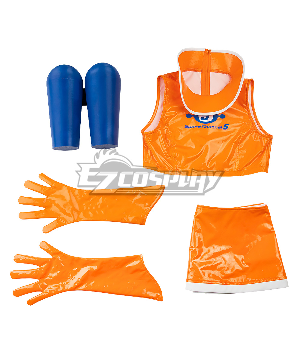 Space Channel 5 Ulala Orange Cosplay Costume
