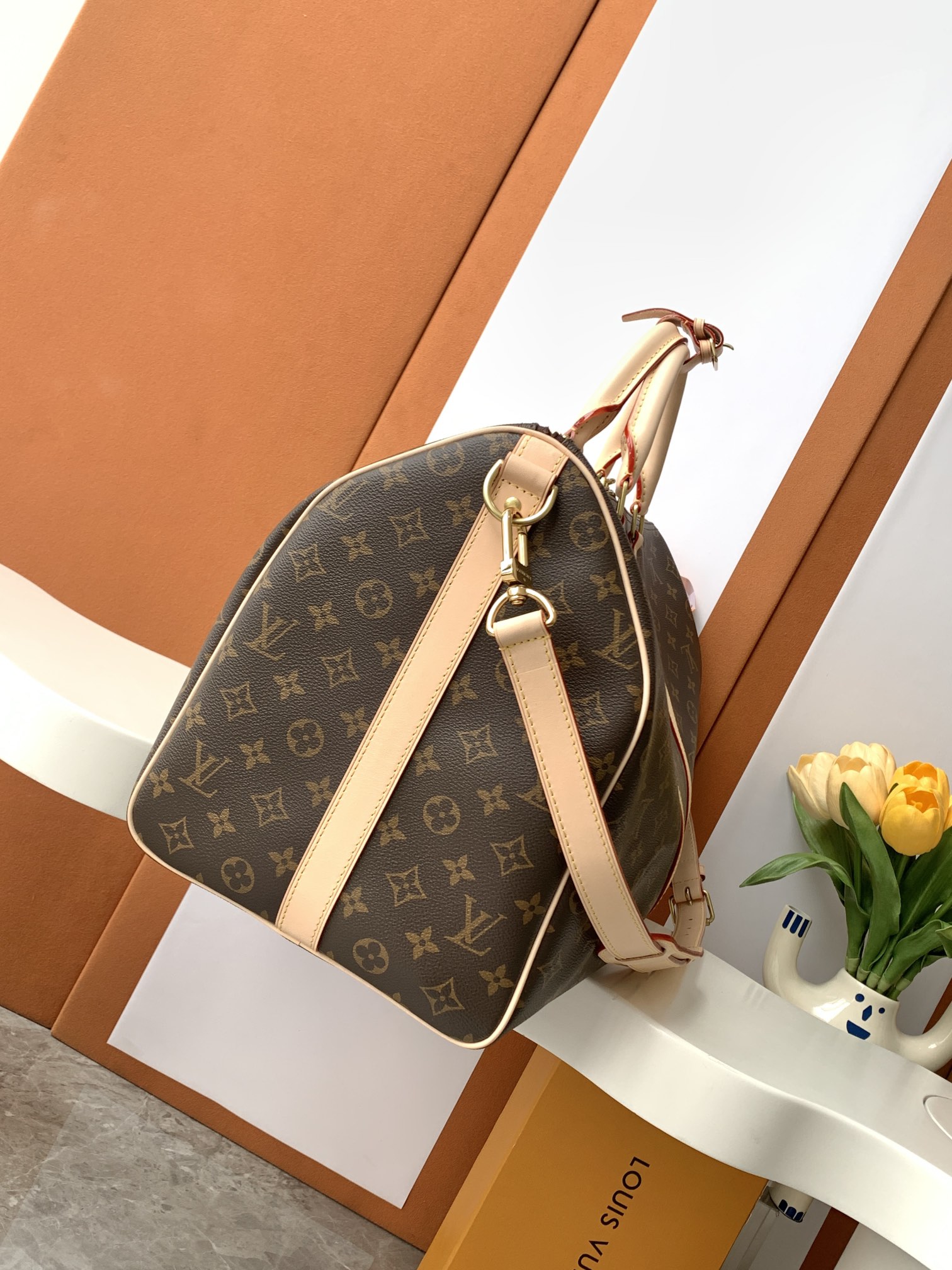 LV Travel Bag M41416 iconic Keepall 50 Bandoulière