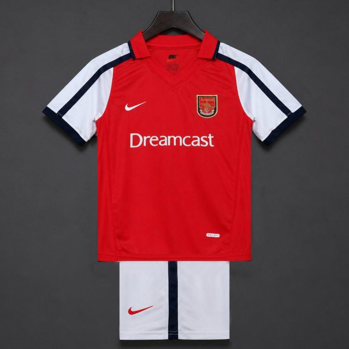 Retro 01/02 Kids Arsenal Red & White Home Jersey 16-28