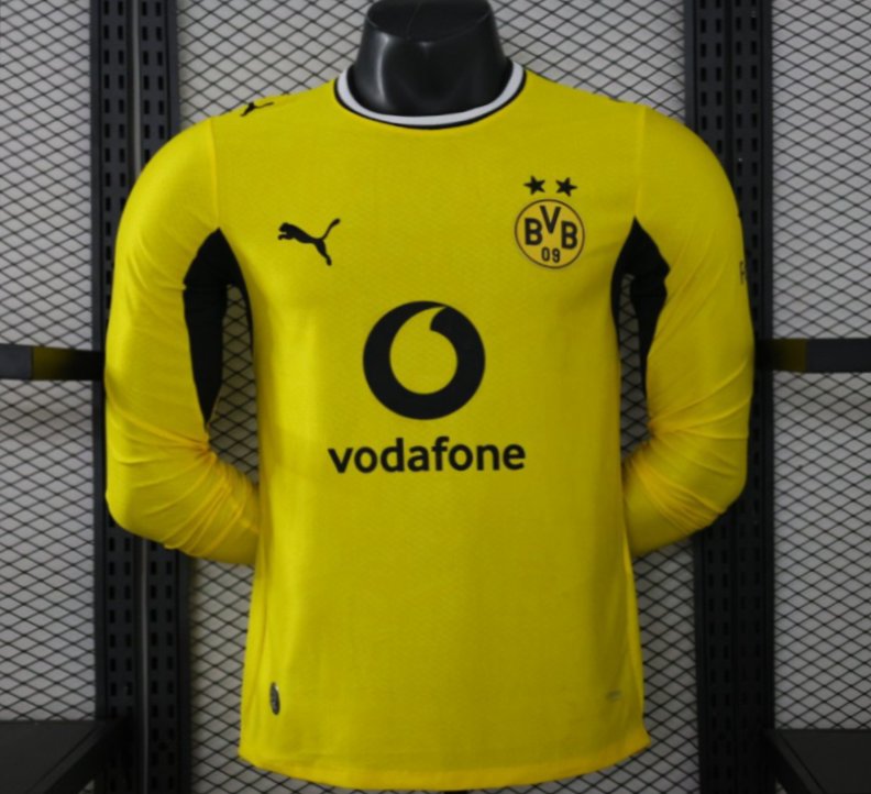 Player Version 26/27 Borussia Dortmund Yellow Home Long Sleeve Jersey S-2XL - musan