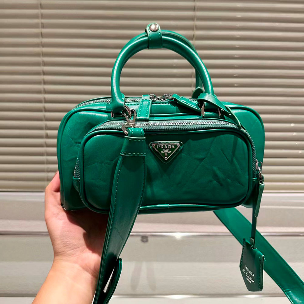 Prada Retro Leather Multi Pocket Handbag