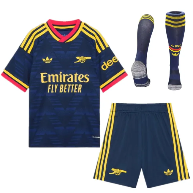 Kids Arsenal Away Jersey Suit & Socks 26/27 | Soc Jersey - Premium Football Jersey