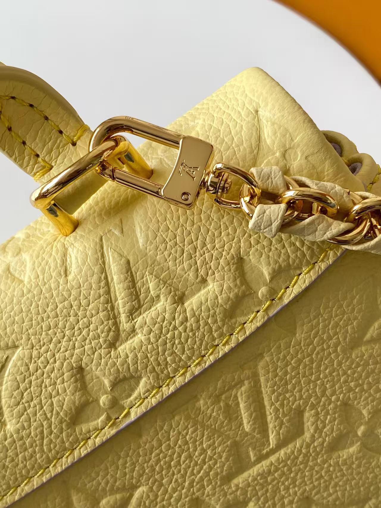 Louis Vuitton Nano Madeleine handbag in yellow