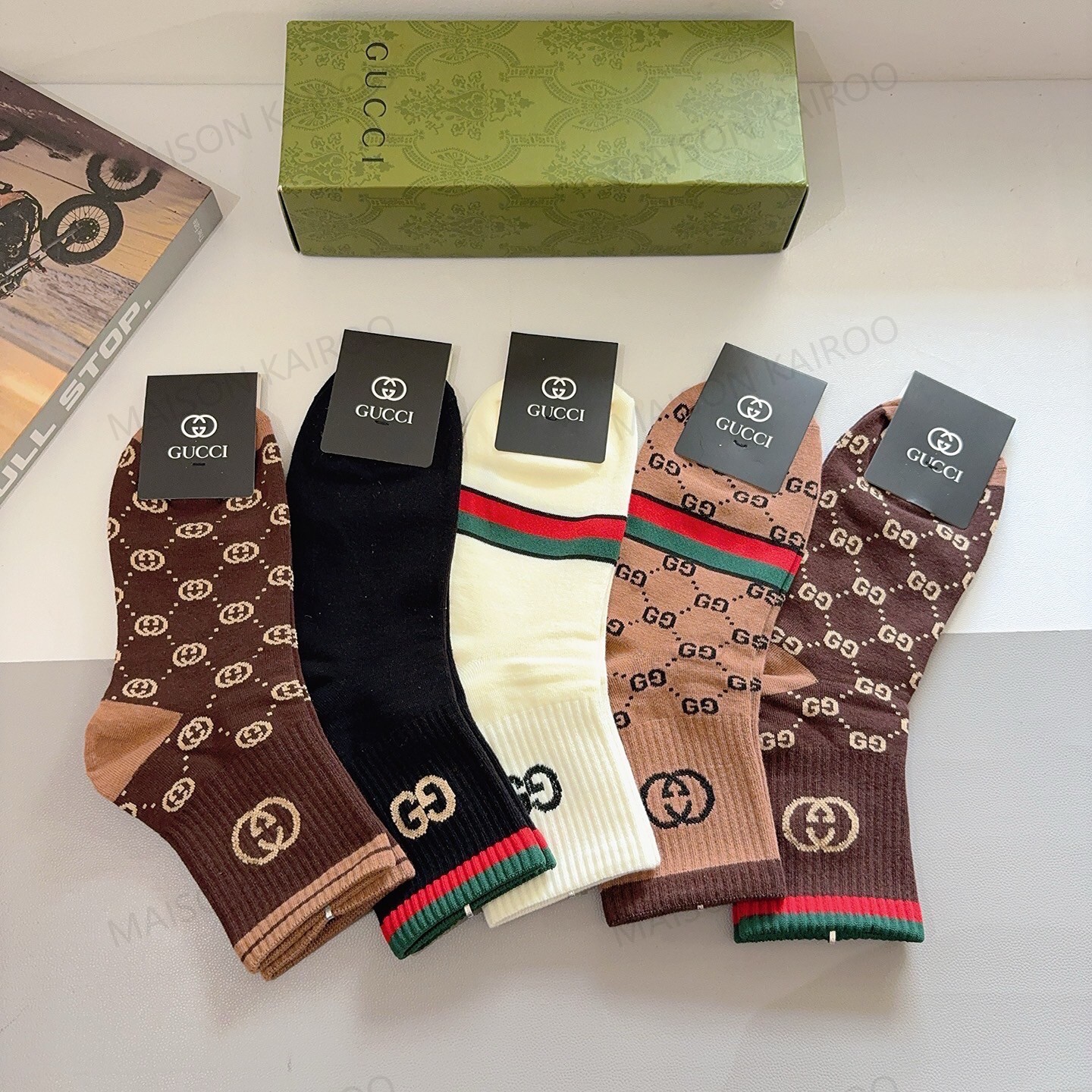 Gucci Socks 5-Pack - KAIROO