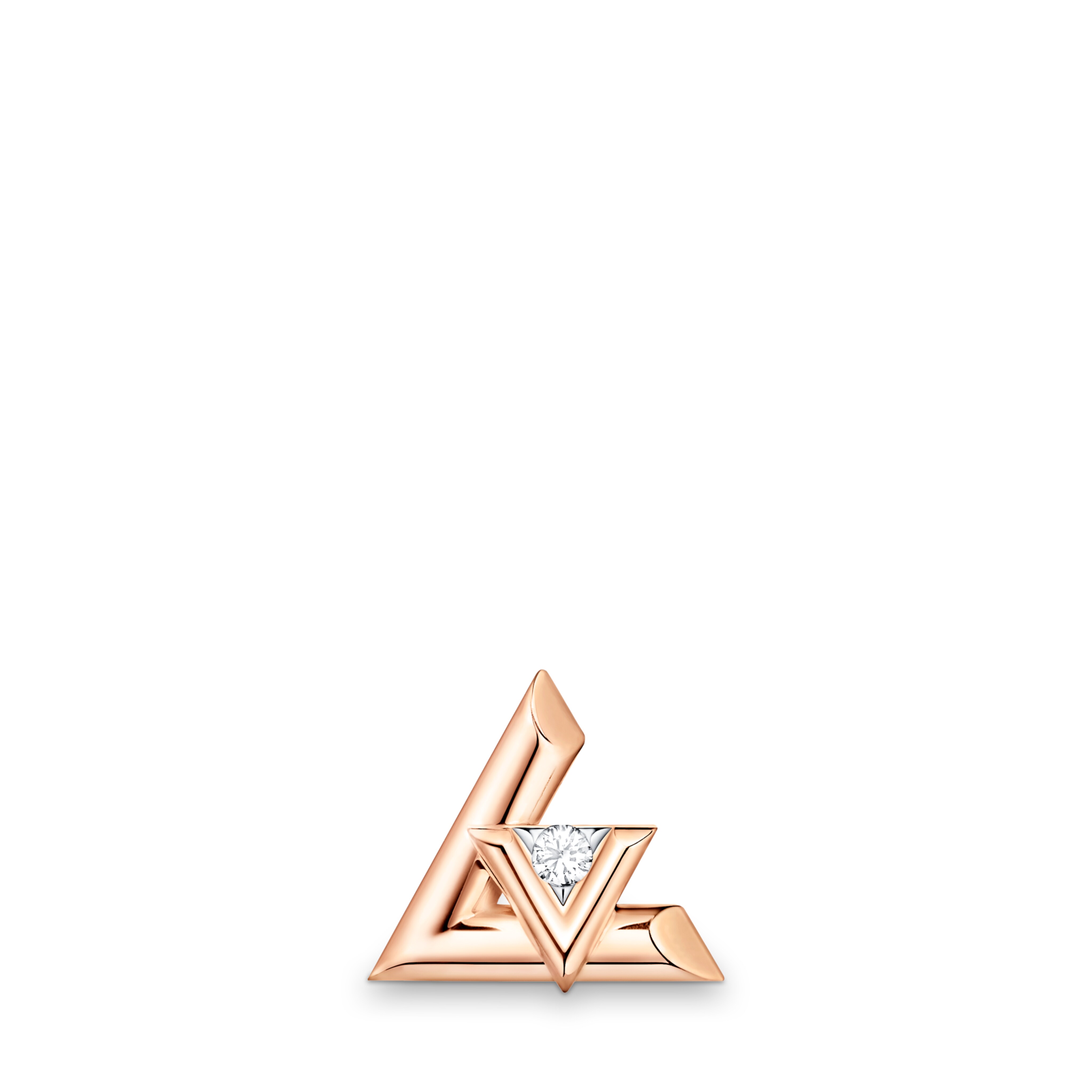ピアス LV ヴォルト ワン(ピンクゴールド×ダイヤモンド) 単品