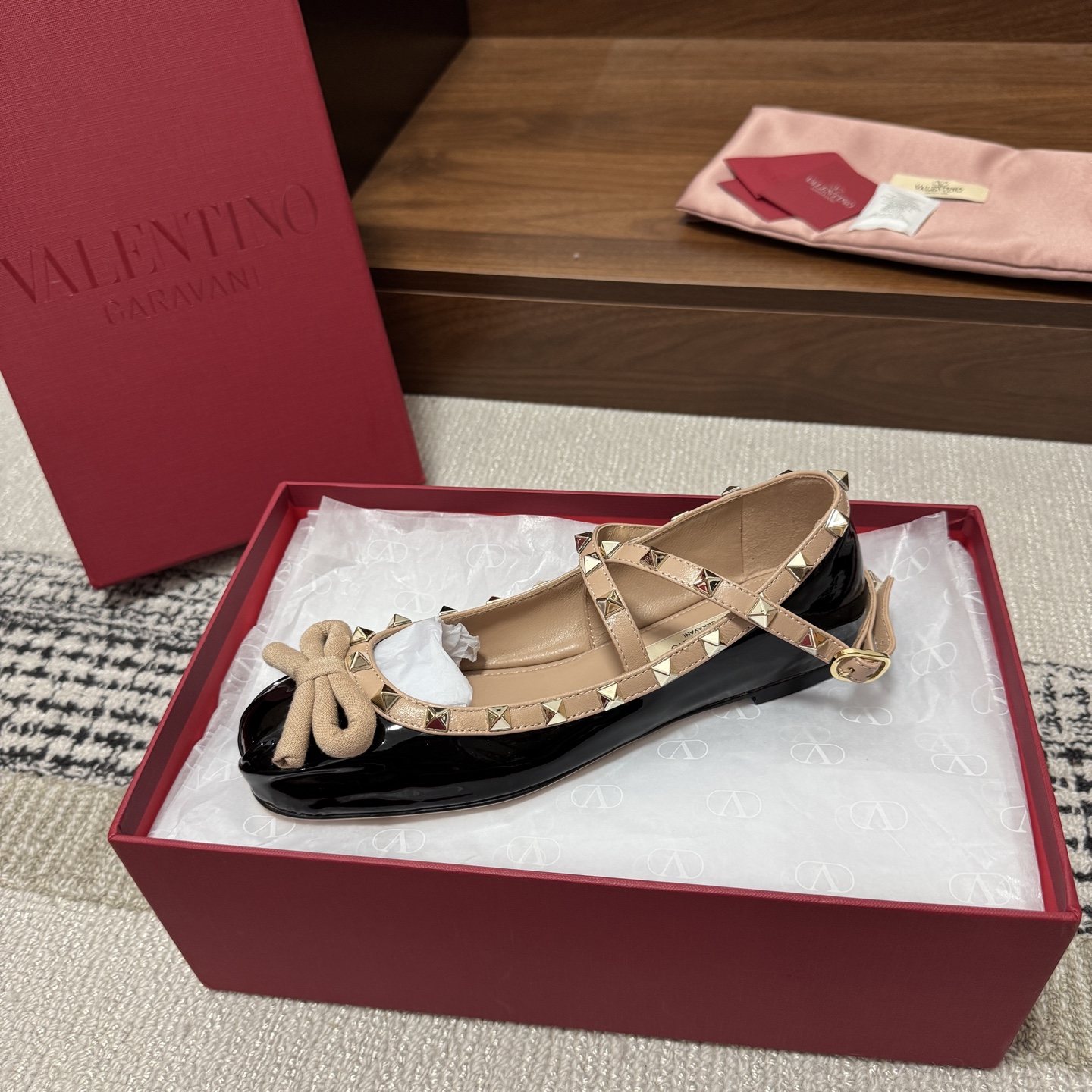 Valentino Rockstud Ballet Flat