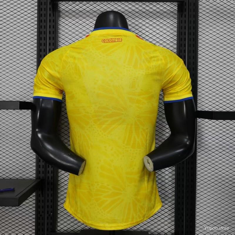 Player Version 2025 Colombia Home Jersey S-2XL
