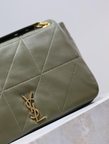 Saint Laurent YSL Green sheepskin crossbody bag