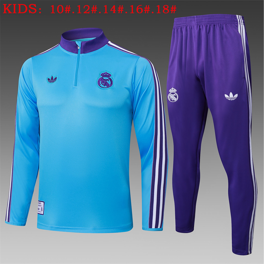 Real Madrid Kids Training Suit 25/26 | Soc Jersey - Premium Football Jersey