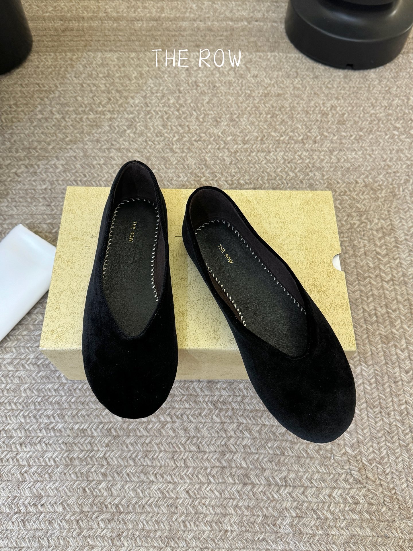 The Row Ponti Velvet Ballet Flat
