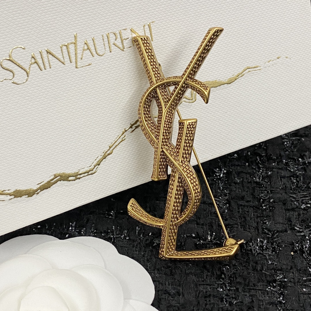 Saint Laurent YSL Brooch
